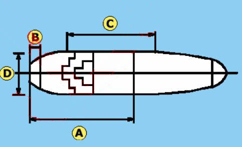 Scheme of the ship