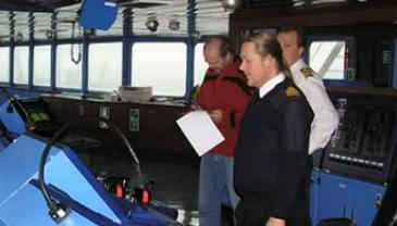 Officer on the bridge