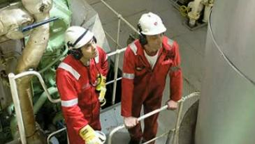 Photo - engineers onboard