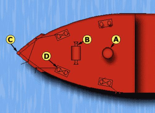 Scheme of the vessel #9