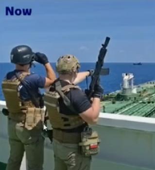 Guards on the vessel