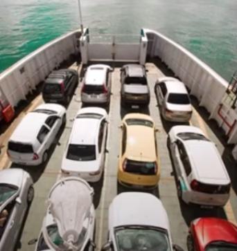 Photo - ferry loaded with cars