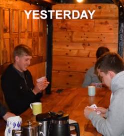 Crew cleaning vessel