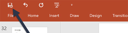 PowerPoint - Save icon