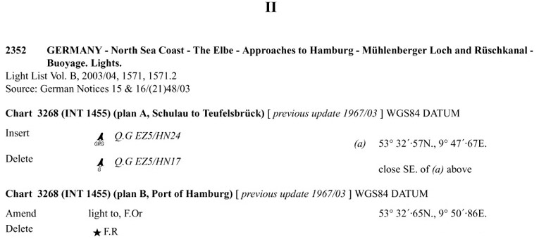 Английское извещение мореплавателю №3