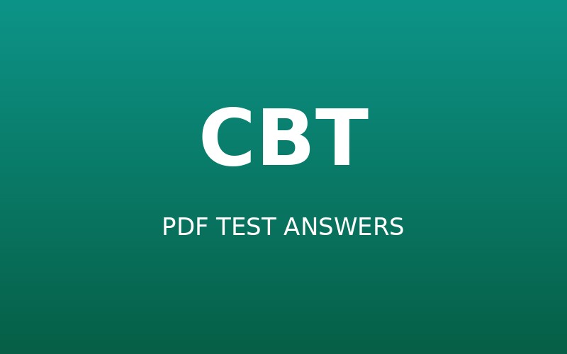 Обложка сборника: Ответы к тестам CBT