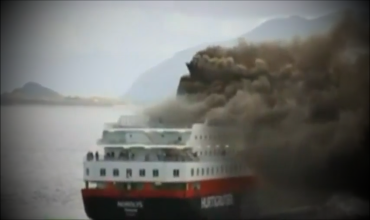 Пожар на круизном лайнере в Норвегии