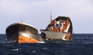 Тонущее судно Престиж