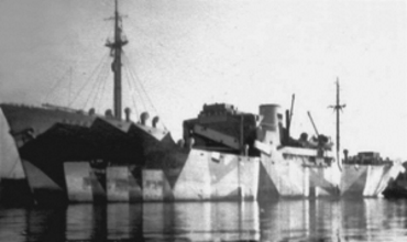 Гибель фашистского корабля Гойя