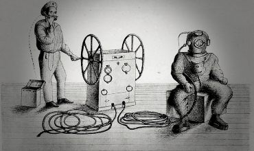 Первые водолазные костюмы начала XIX века