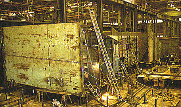 Соединение частей корпуса судна