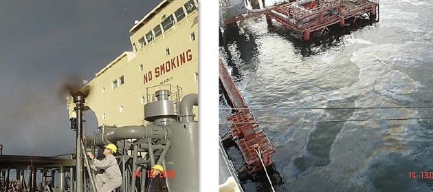 Разлив нефтепродуктов Загрязнение моря