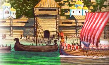 Корабли славян и викингов