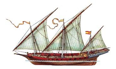Коч и шебека, корабли с парусами новгородцев и поморов