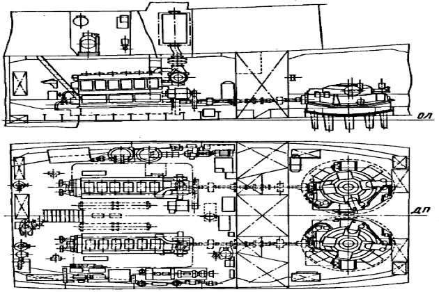 Чертеж машинного отделения