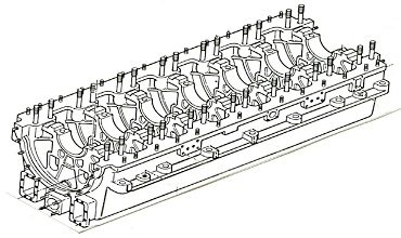 Установка и центровка фундаментной рамы