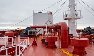 Контроль параметров газоотводной системы морского танкера