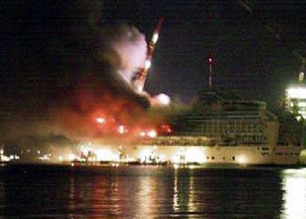 Fire during building, conversion or repair, photo