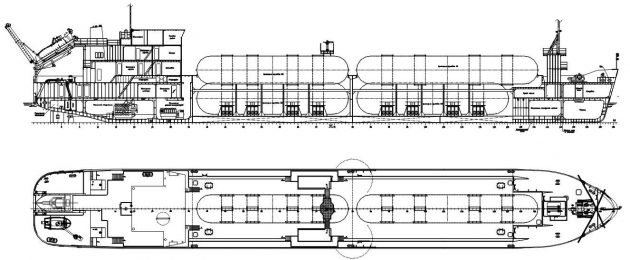 Scheme of the ship №2