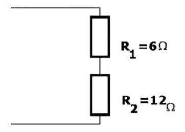 Scheme of two resistances