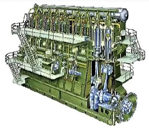 2-stroke diesel engine