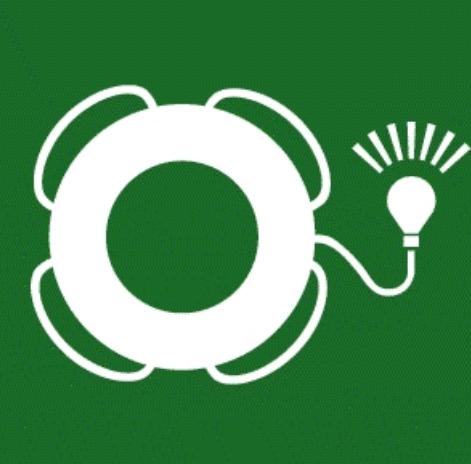 Symbol - lifeboy with light