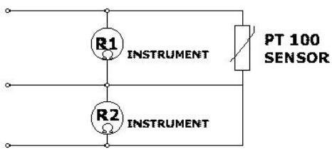 Electric scheme - PT100 sensor