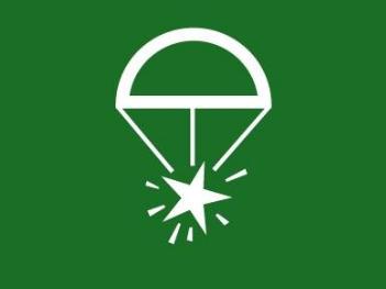 Symbol - rocket parachute flare