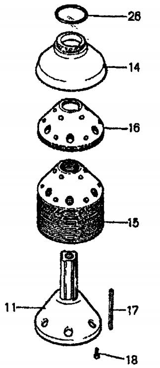Схема разборки пакета тарелок