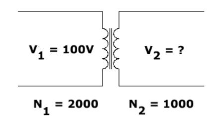 Scheme - transformer with two windings