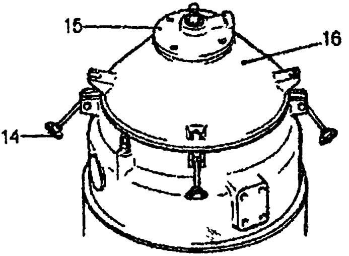Схема снятия крышки барабана