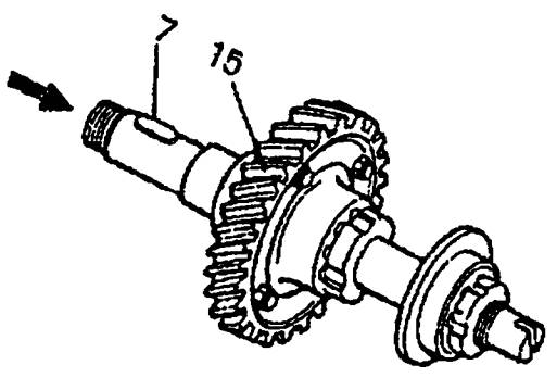 Снятие горизонтального вала