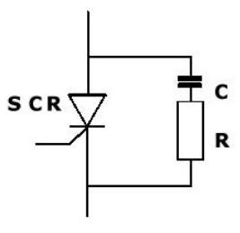 Scheme of a thyristor