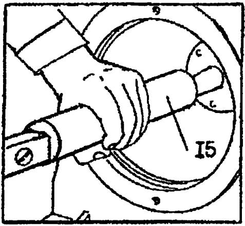 Операция по съему горизонтального вала