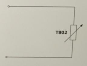 Scheme - T802 temperature sensor