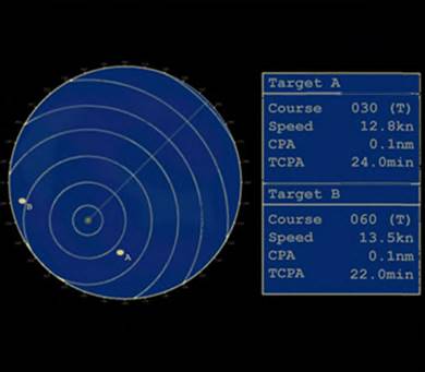 Два показания радара
