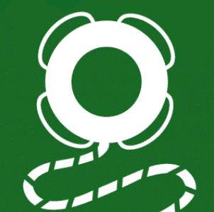 Symbol: lifebuoy with a line