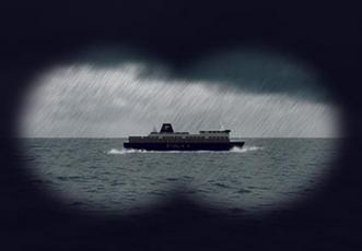 Vessel sighted 30° on port bow