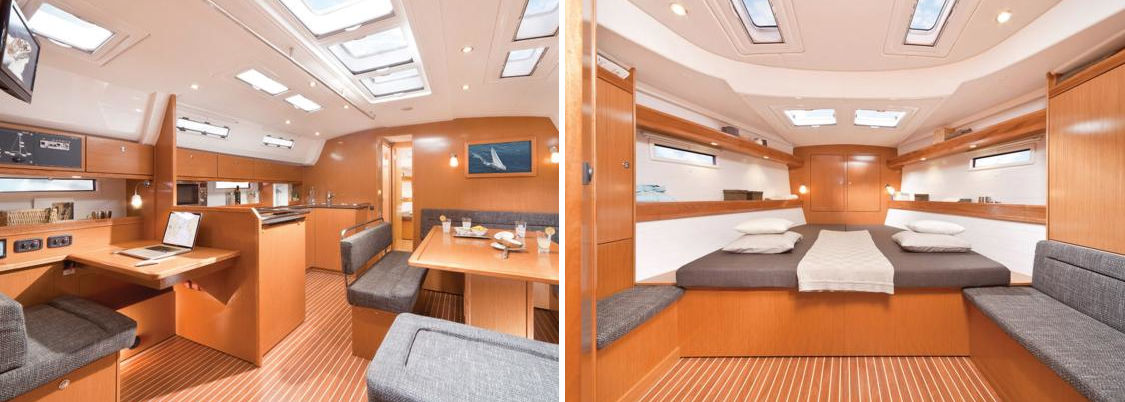 Interior of the Bavaria Cruiser 50