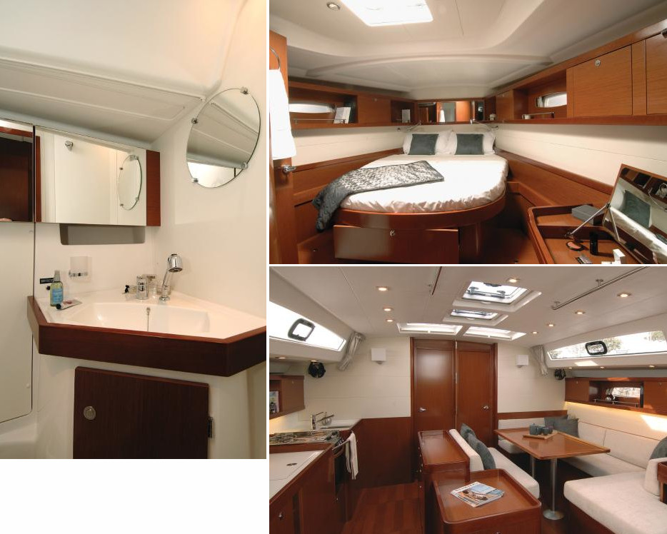 Interior of the Beneteau Oceanis