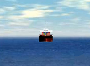 Vessel in open water