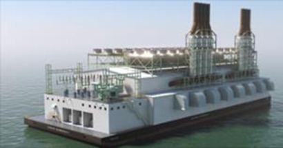 LNG fuelled floating power plan