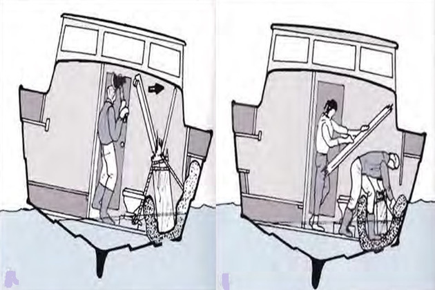 Schottabstützung provisorisch