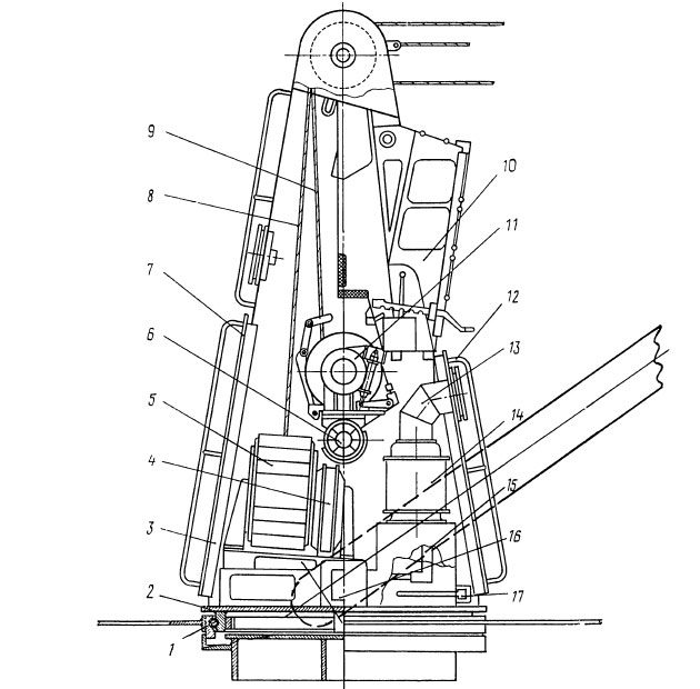 Схема электрогидравлического крана КЭГ8018