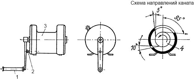 Конструкция ручной лебедки типа ЛР
