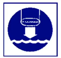 Sign - lower lifeboat to water