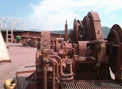 An anchor windlass