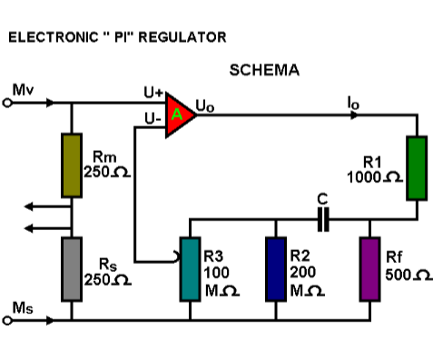 An operational amplifier
