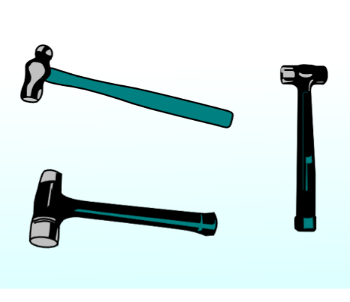 Recoilless hammers
