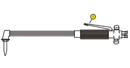 Gas cutting blowpipe